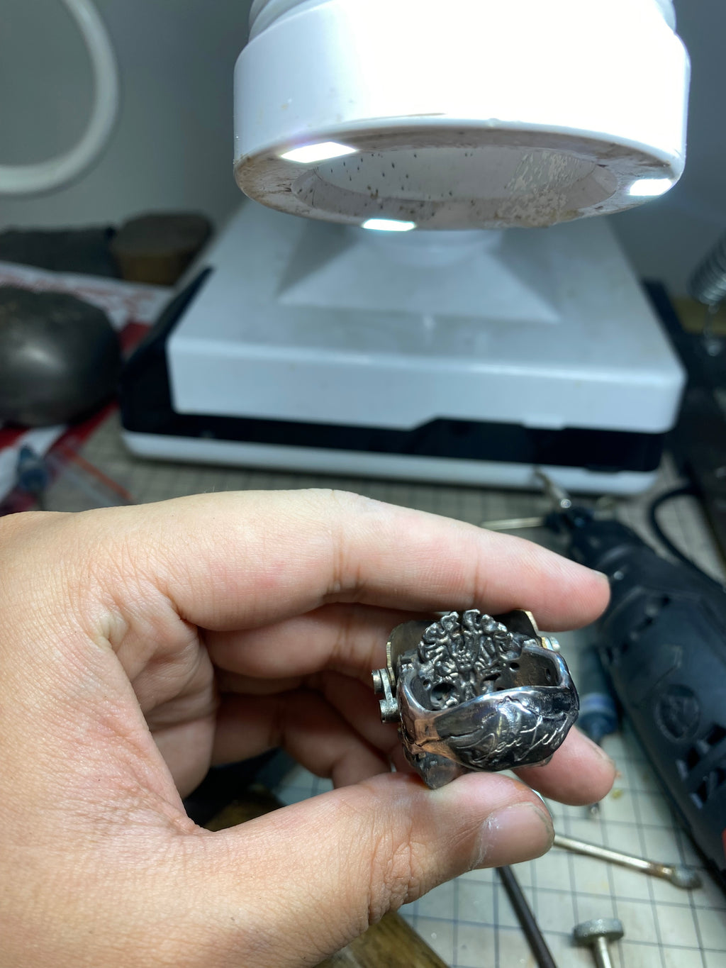 Cyberpunk style ring