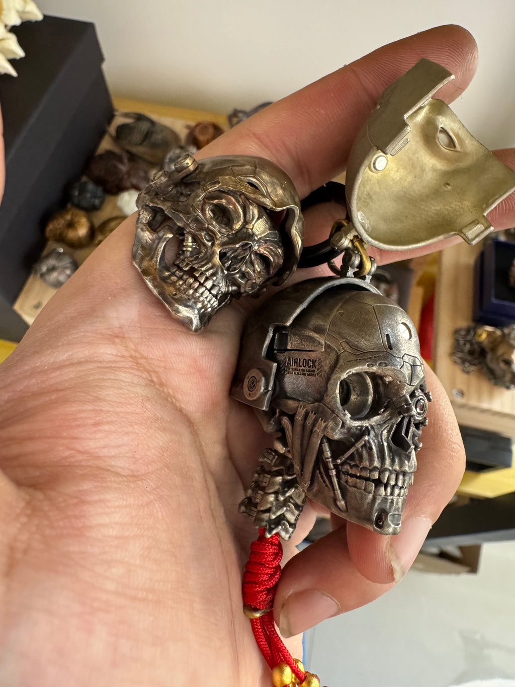 Cyberpunk EDC Pendant: Small Iron Head