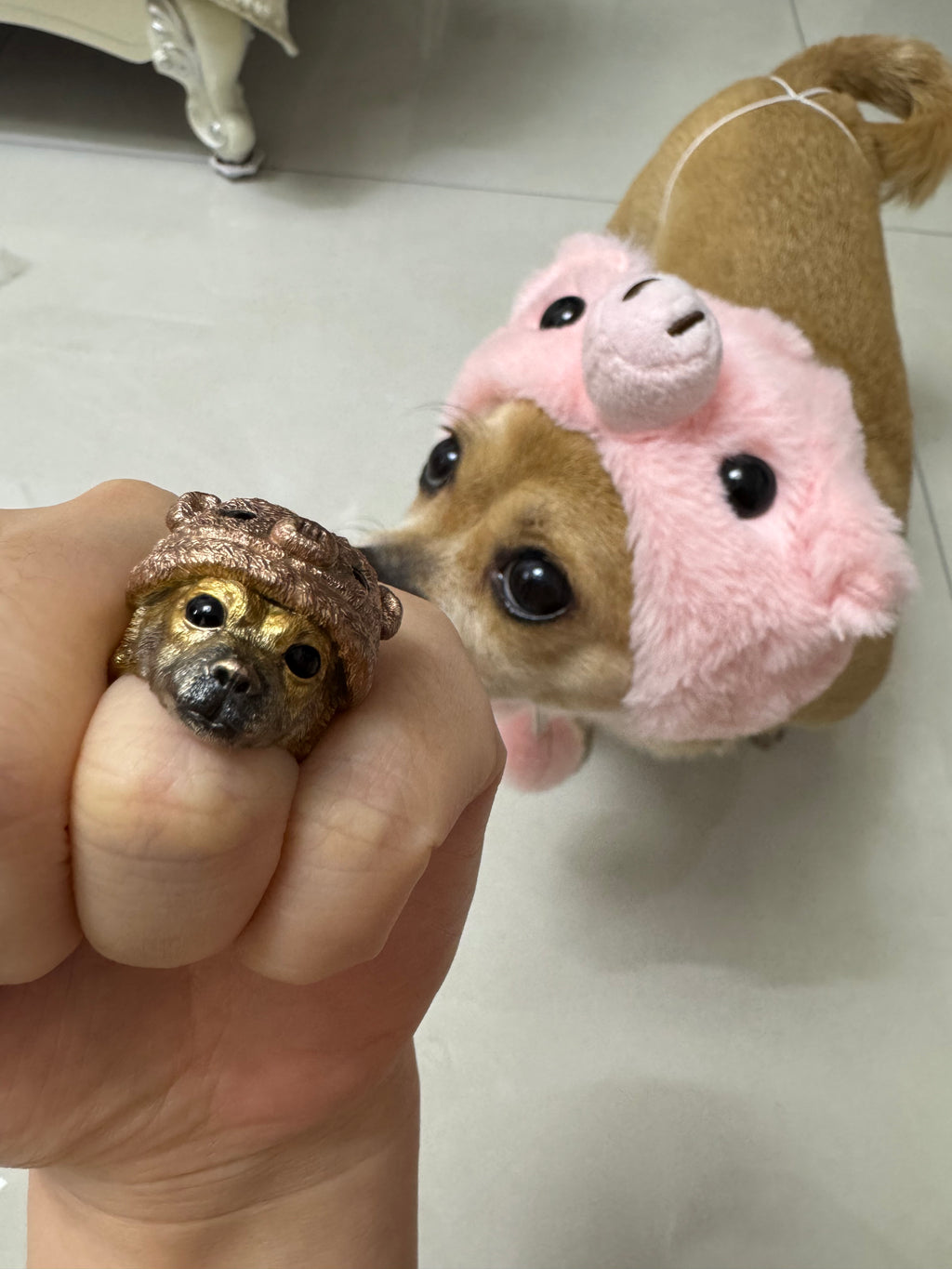 Custom Pet Portrait Ring