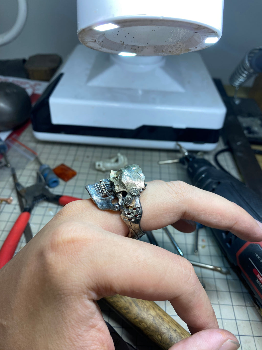 Cyberpunk style ring