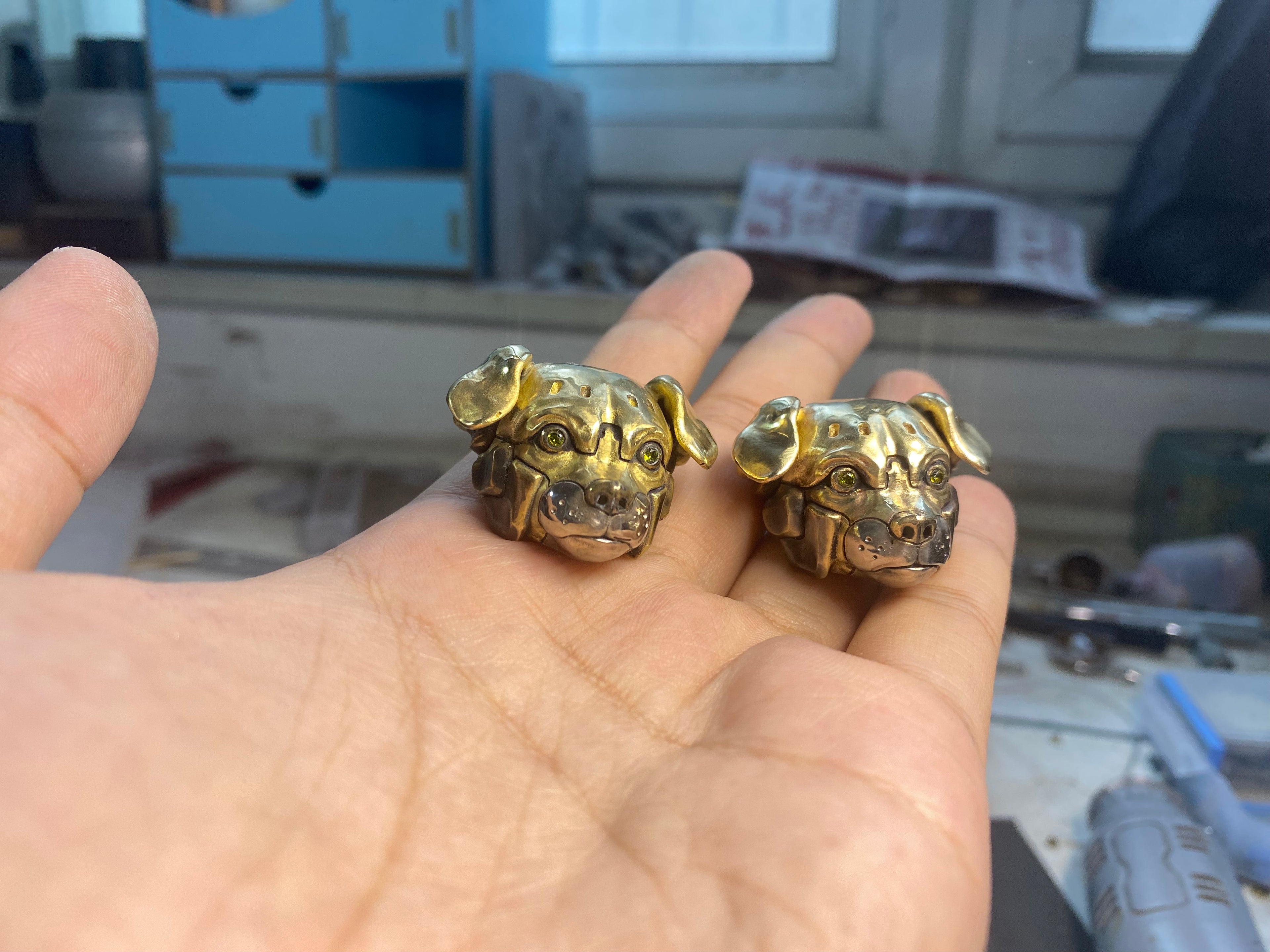 Cyberpunk EDC Pendant：Robot Dog