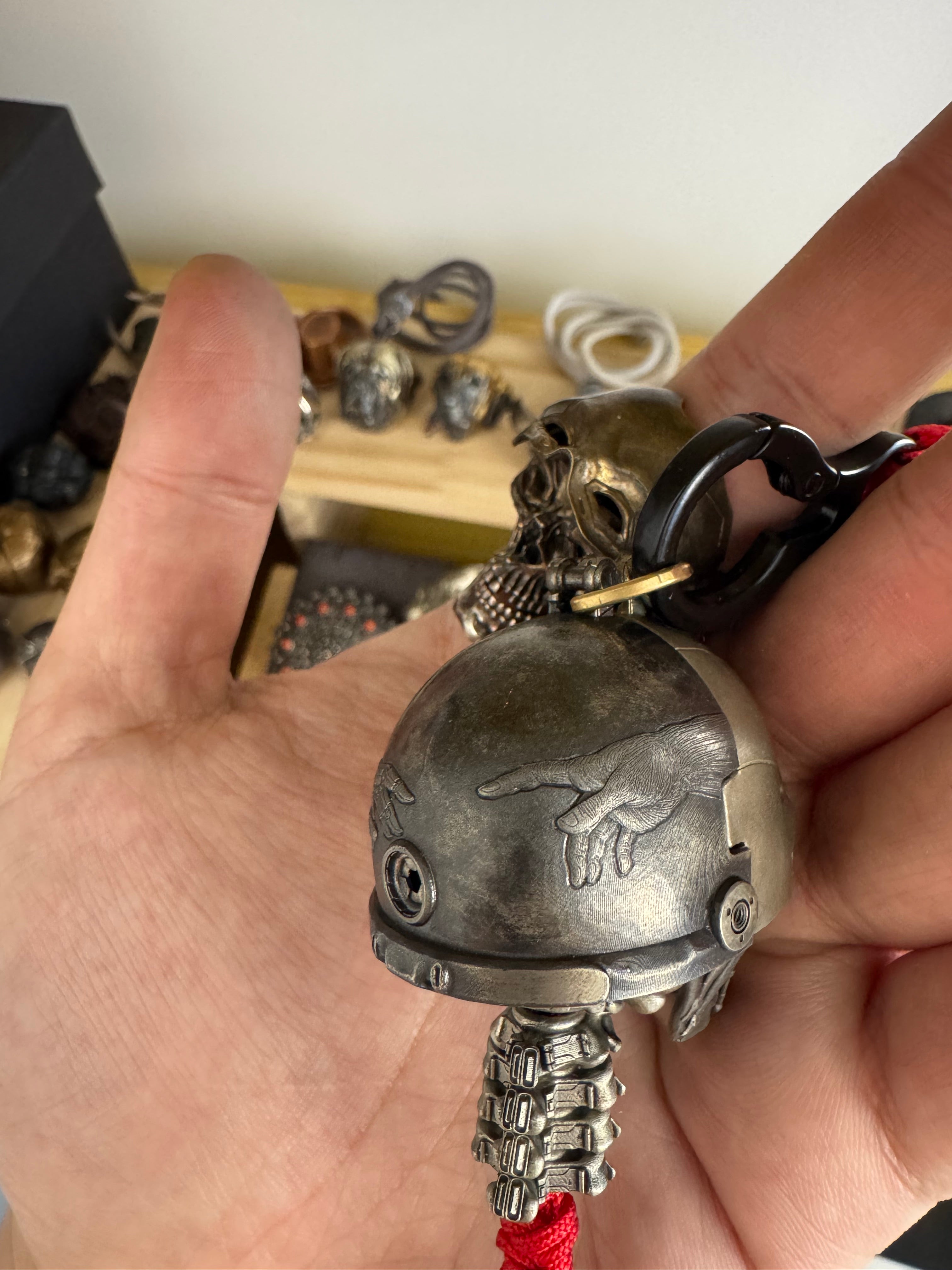 Cyberpunk EDC Pendant: Small Iron Head