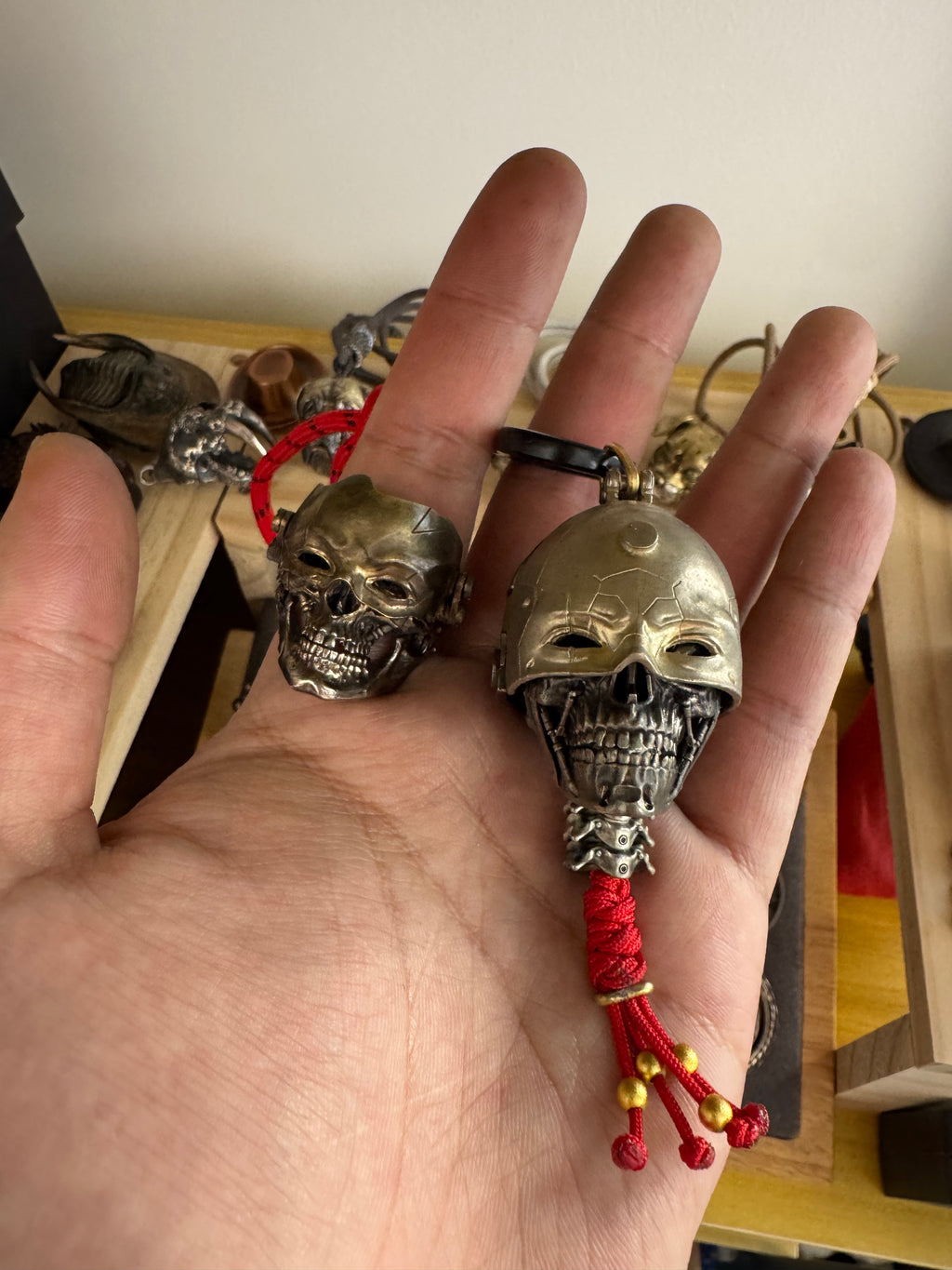 Cyberpunk EDC Pendant: Small Iron Head