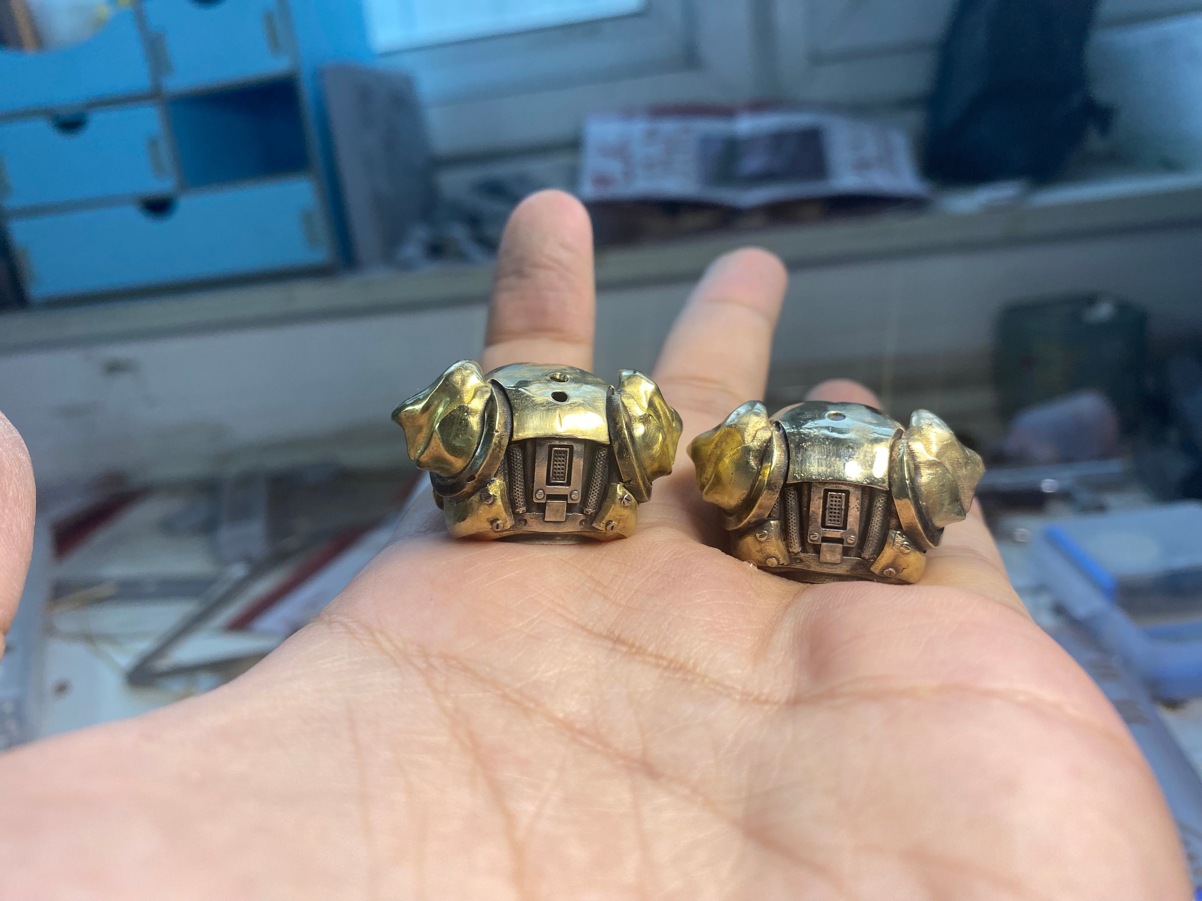 Cyberpunk EDC Pendant：Robot Dog