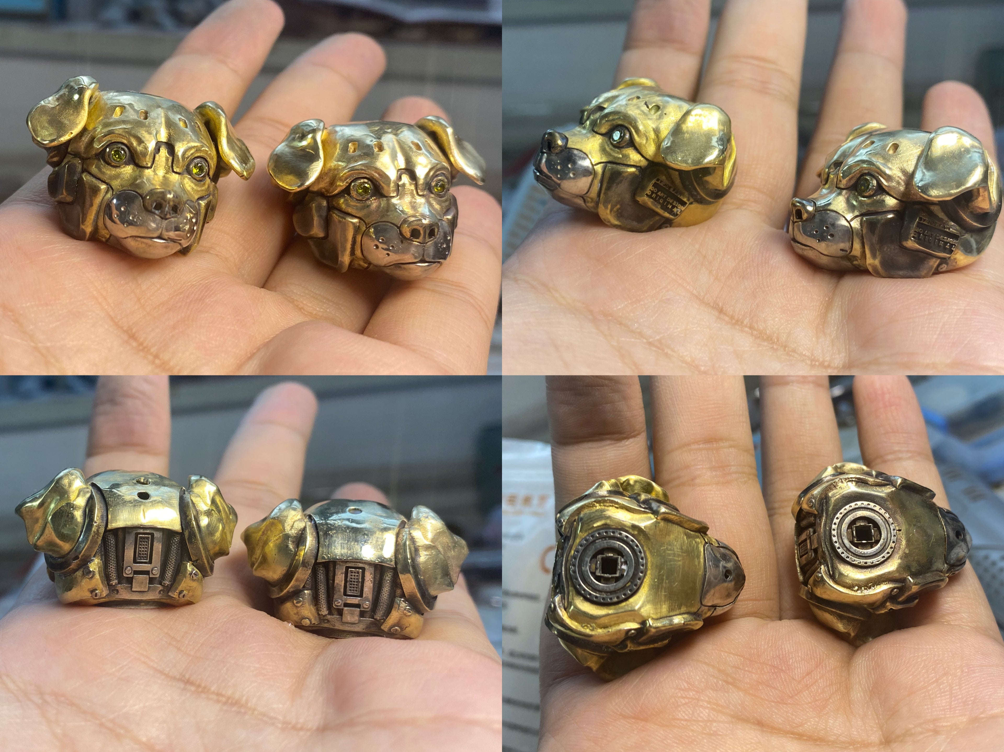 Cyberpunk EDC Pendant：Robot Dog