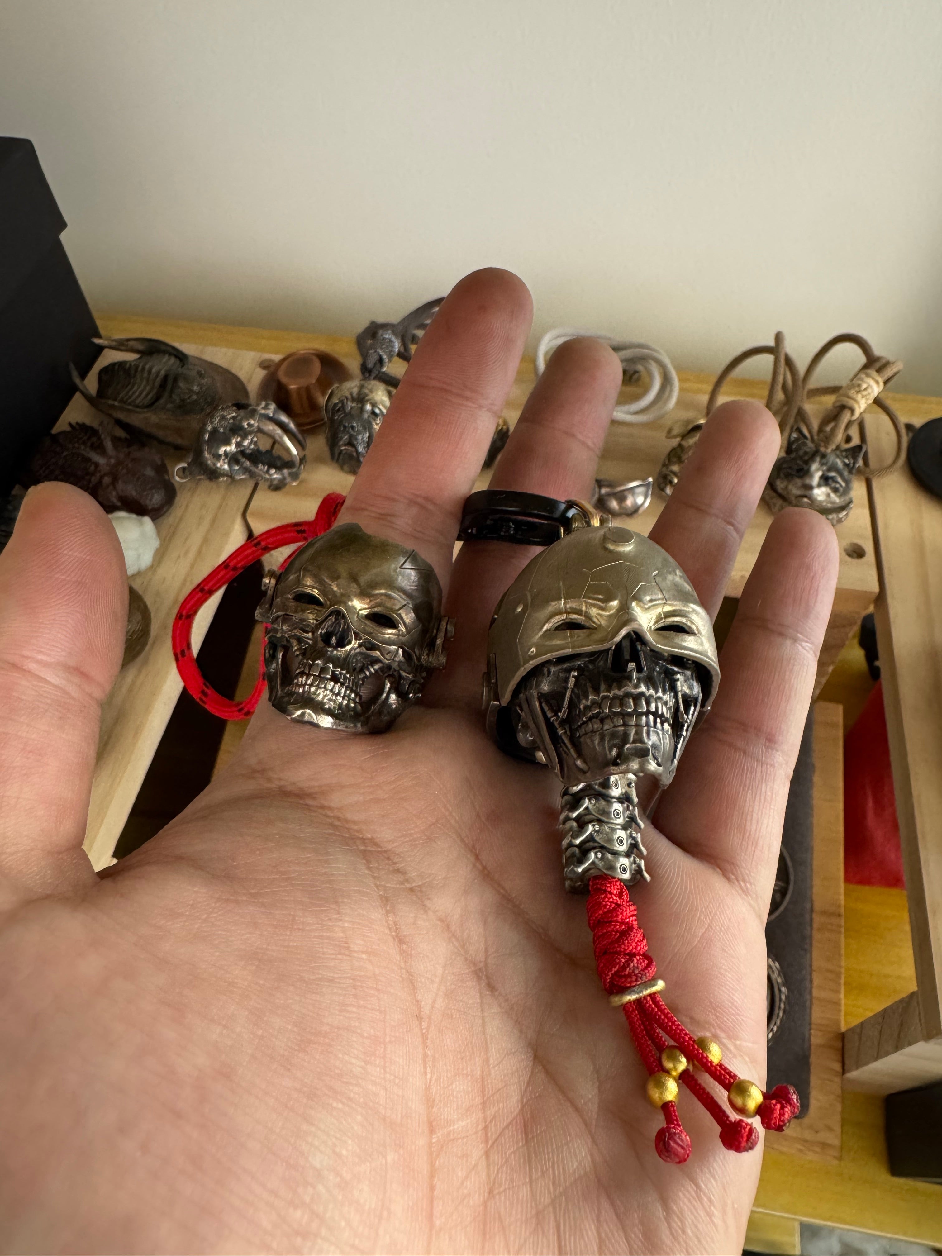 Cyberpunk EDC Pendant: Small Iron Head