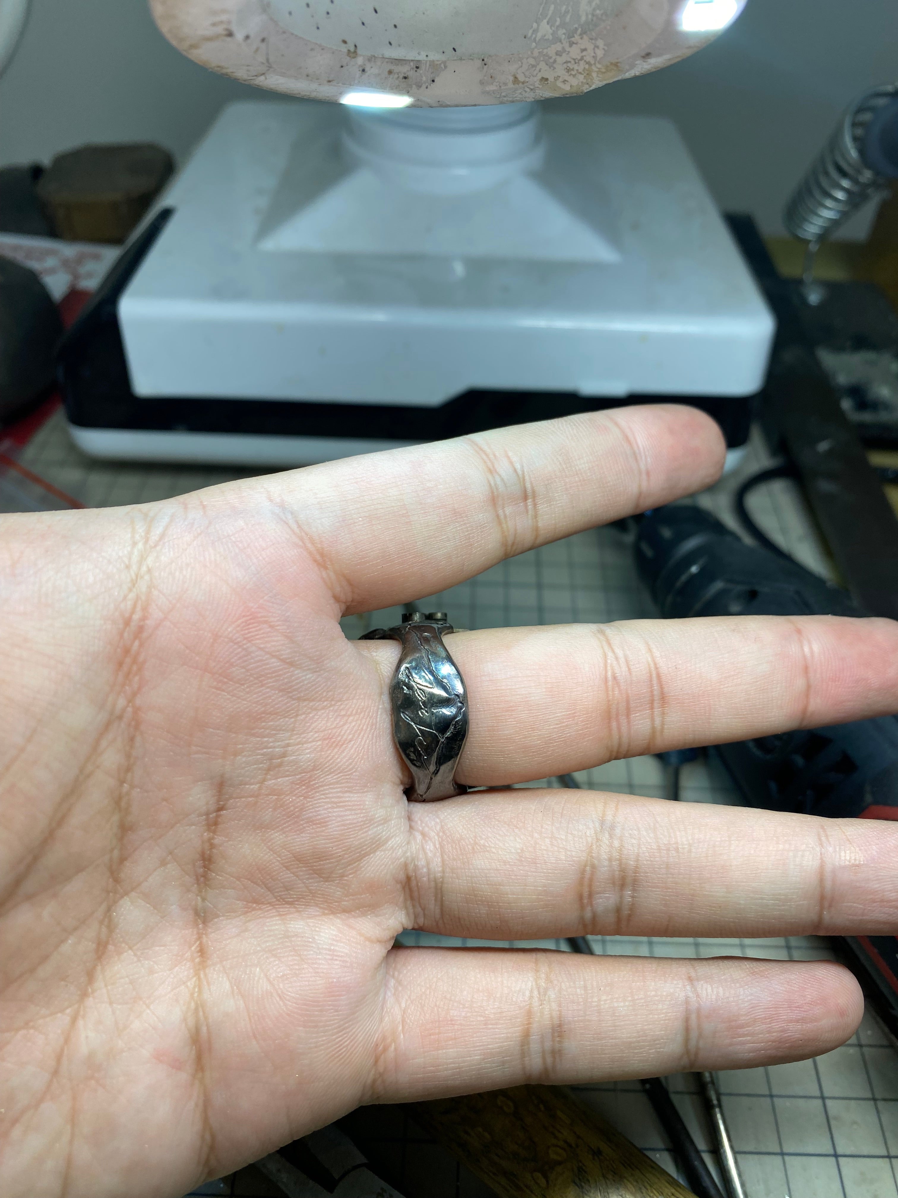 Cyberpunk style ring