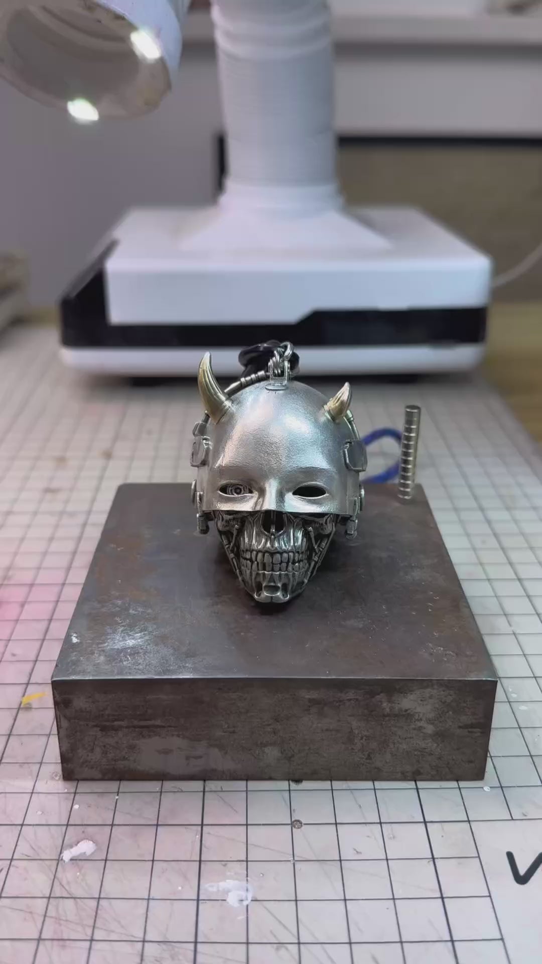 Cyberpunk EDC Pendant: Big Iron Head