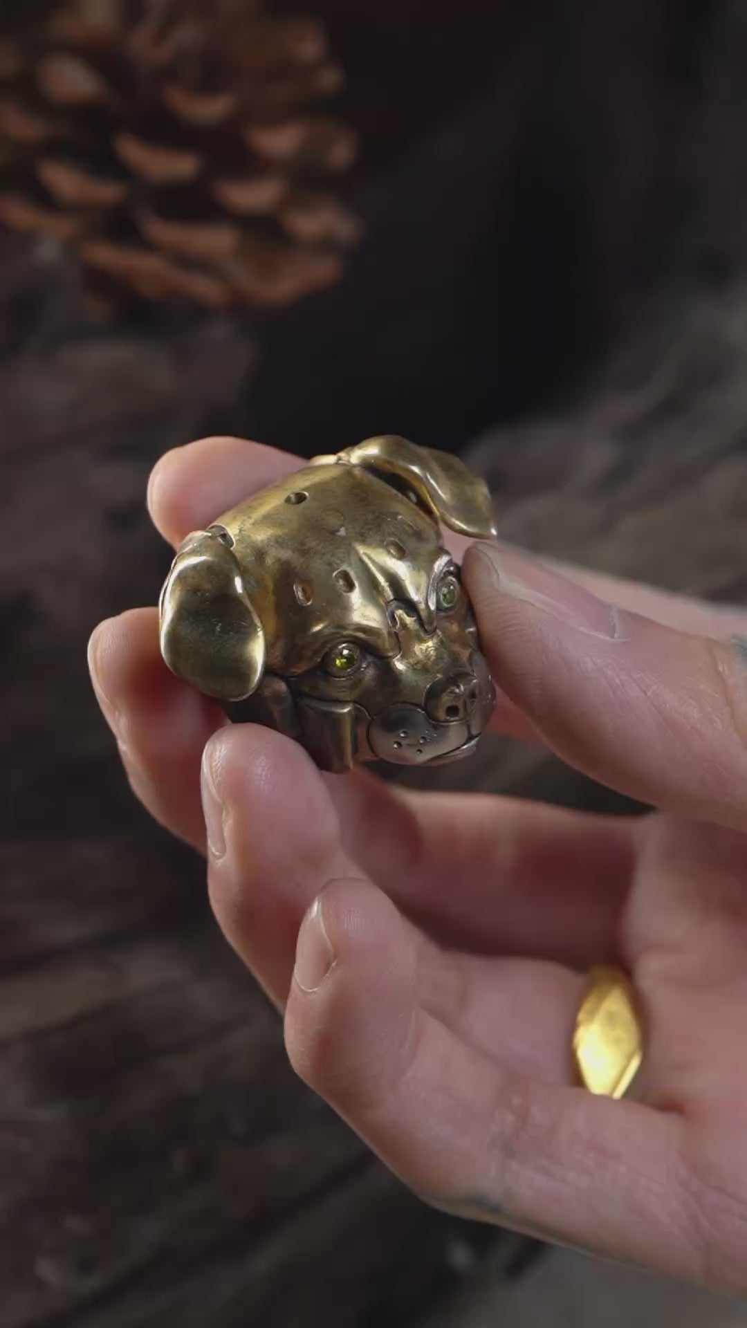 Cyberpunk EDC Pendant：Robot Dog